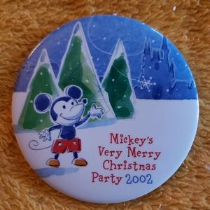 Mickey's Very Merry Christmas Party 2002 Button